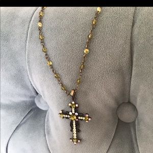 Beautiful beaded crystal necklace